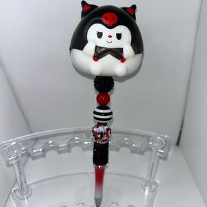 Cute Kuromi squishy Pen with Red and Black Design